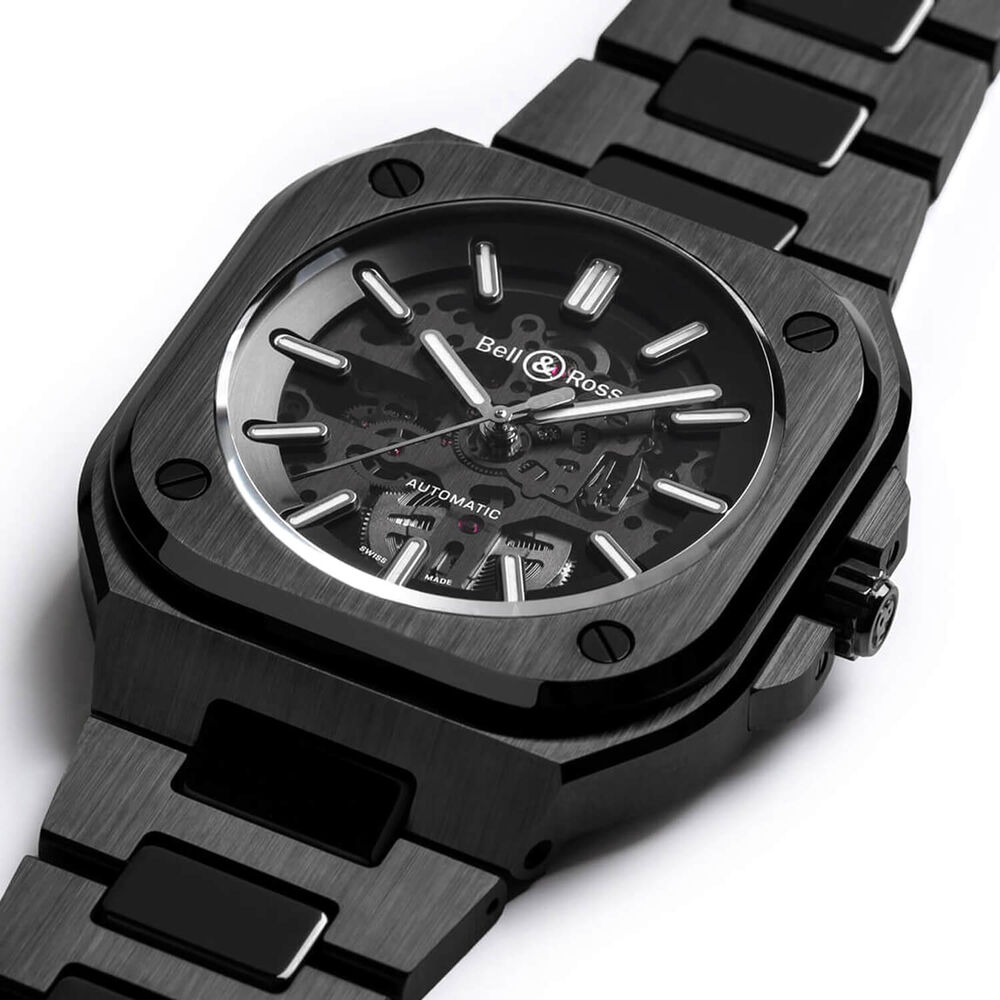Bell & Ross BR 05 41mm Skeleton Dial Black Ceramic Bracelet Watch image number 2