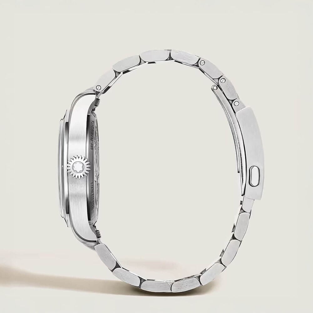 Montblanc 1858 Small Edit 38mm Black Dial Stainless Steel Bracelet Watch