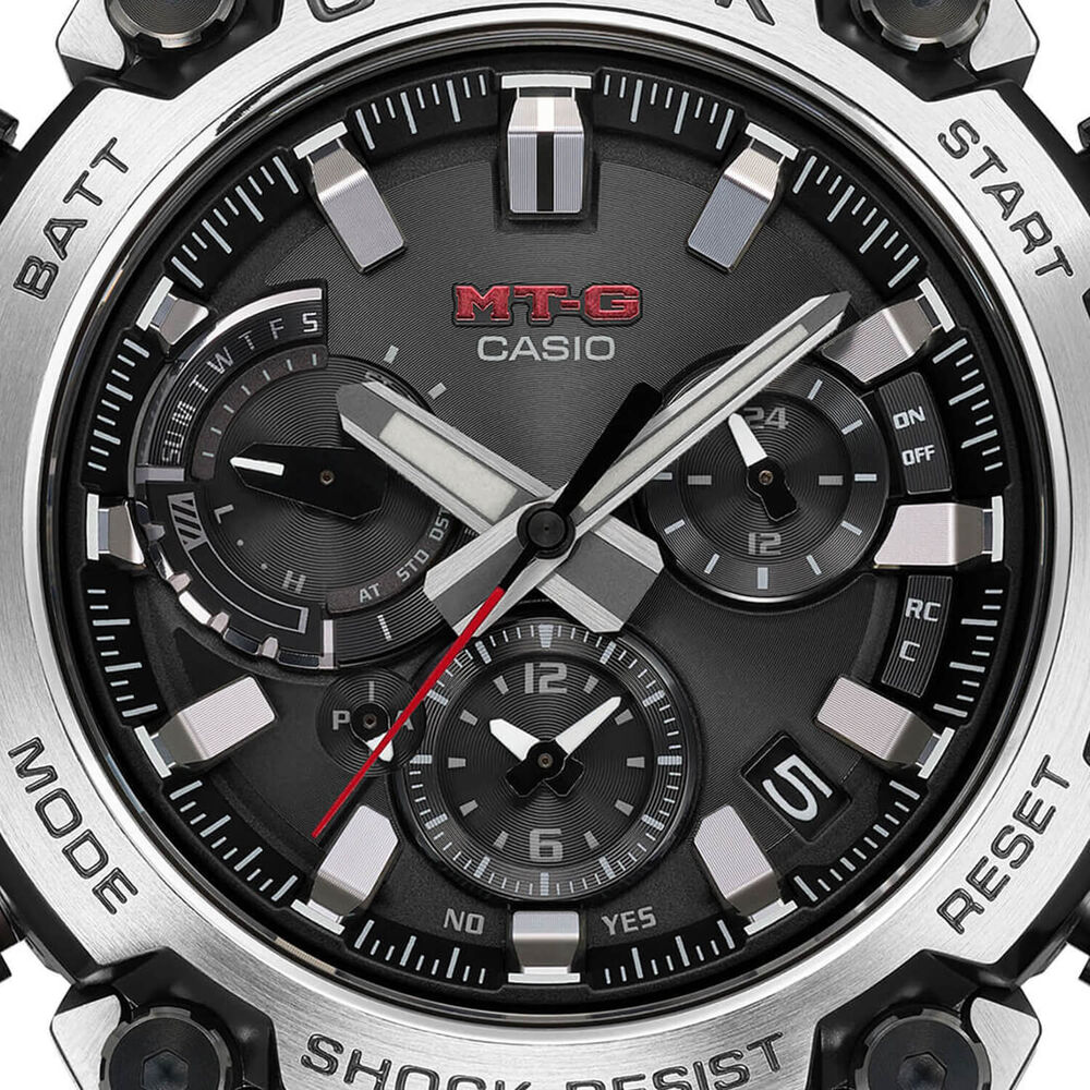 G-SHOCK MT-G 51.9mm Black Dial Steel Bracelet Watch image number 2