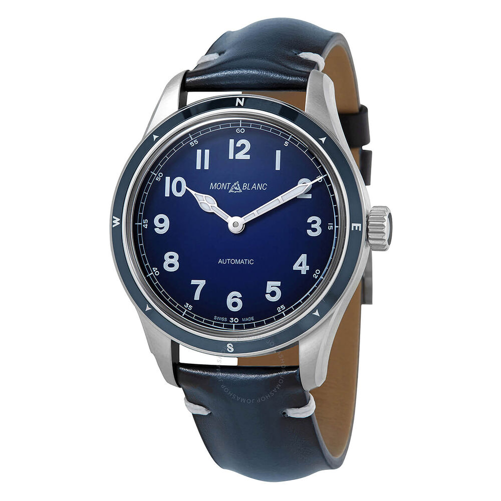 Montblanc 1858 Automatic 40mm Blue Dial & Strap Watch