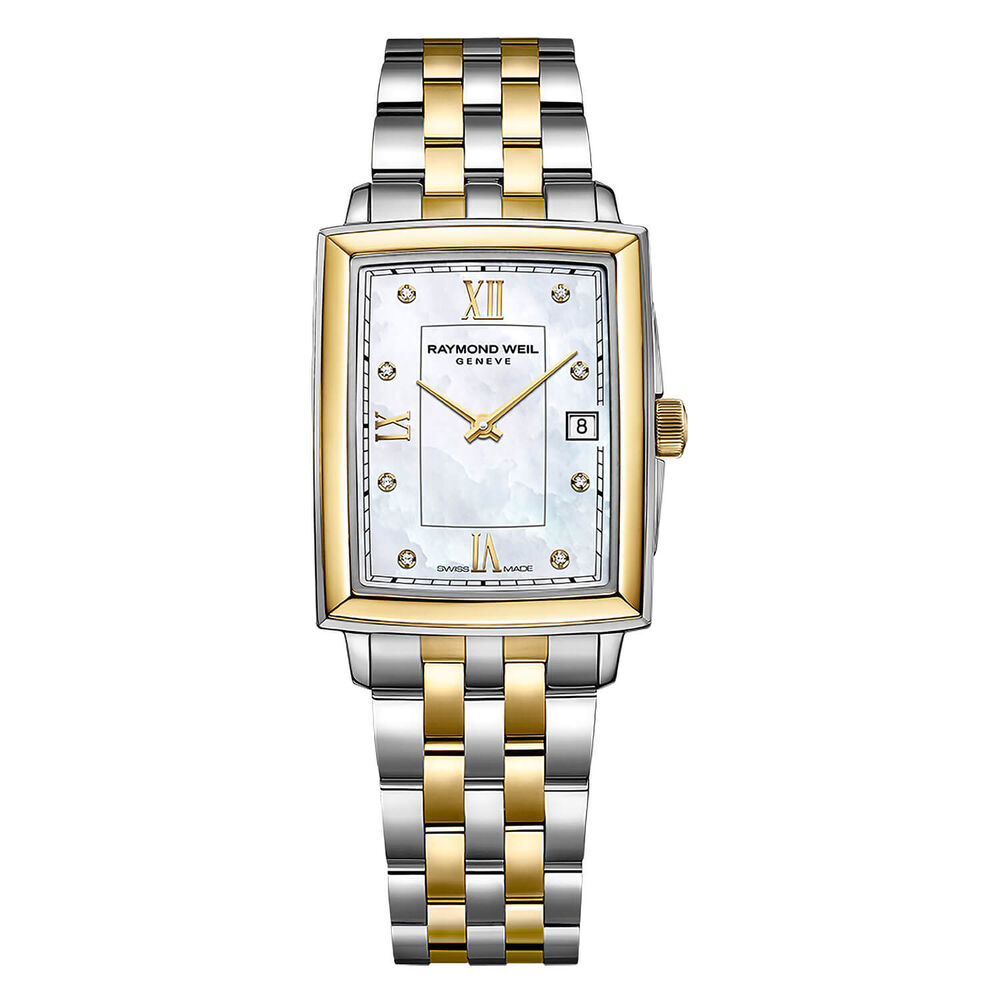 Raymond Weil Toccata Quartz Diamond MOP Two Tone Stainless Steel Yellow Gold PVD Case Bracelet Watch image number 0