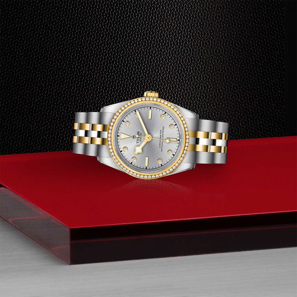 TUDOR Black Bay 31 S&G Silver Diamond Dot Dial Bracelet Watch image number 3