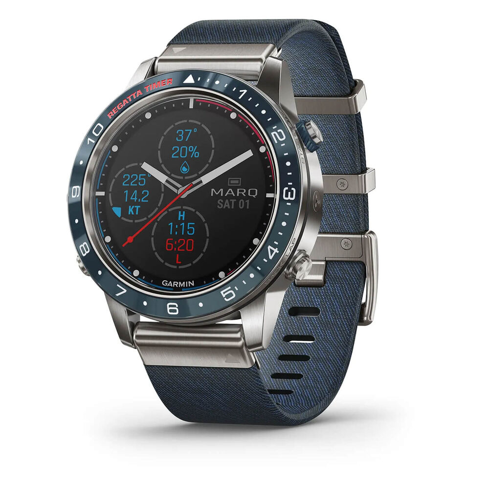 Garmin MARQ Captain Jacquard-Weave Strap GPS Smartwatch image number 0