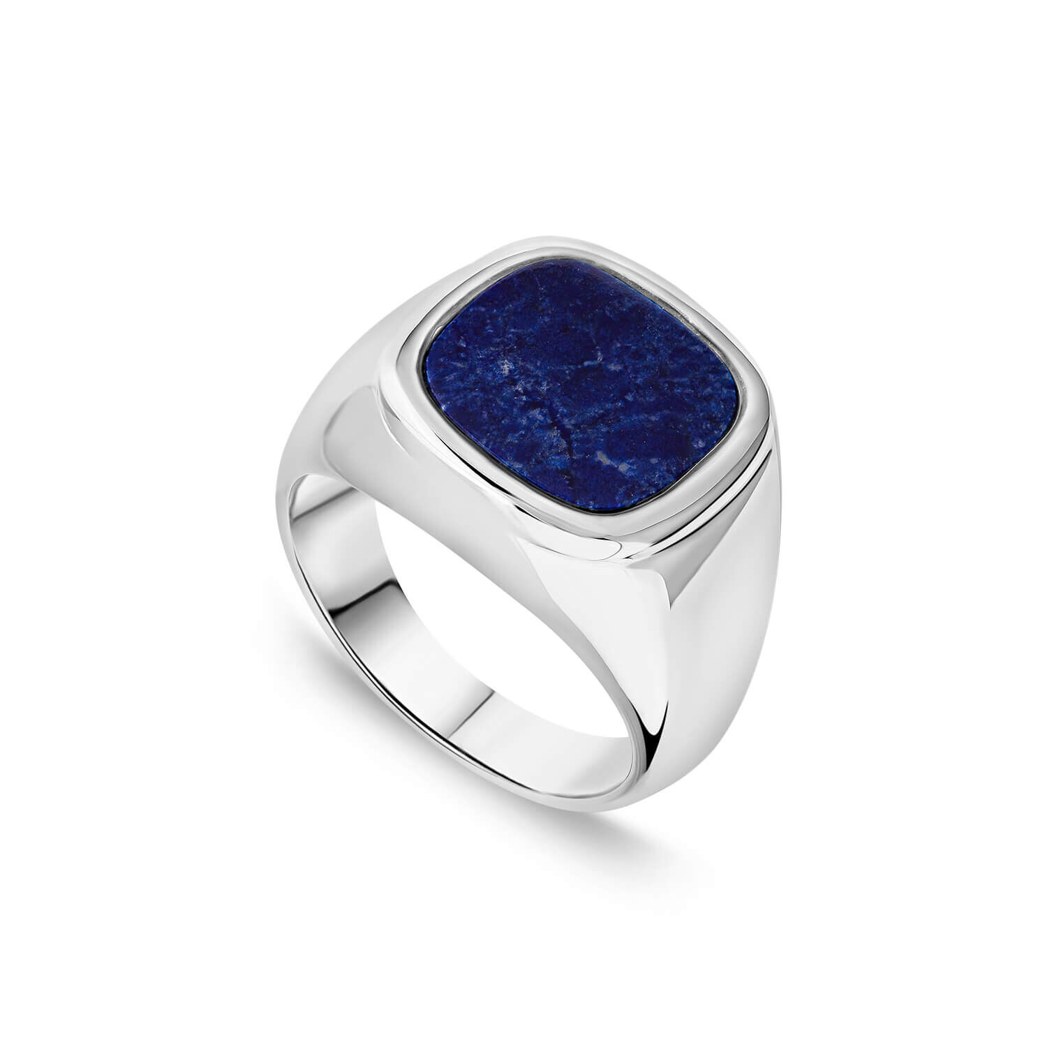 Blue signet ring sales
