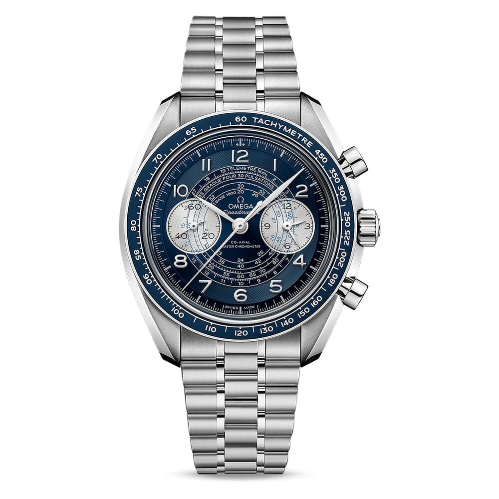 OMEGA Speedmaster Chronoscope 43mm Blue Dial Steel Bracelet Watch