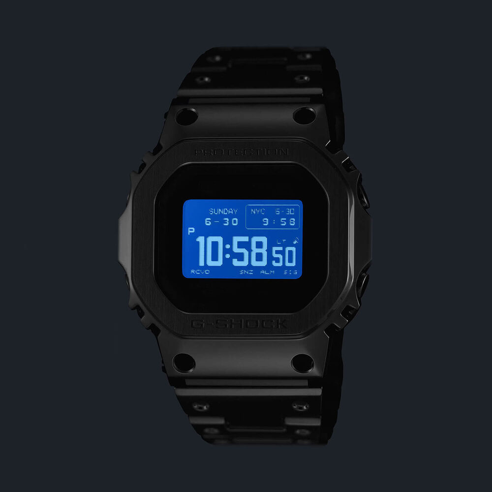 G-SHOCK Full Metal 5000 Series 49.3mm Black Dial Steel Bracelet Watch
