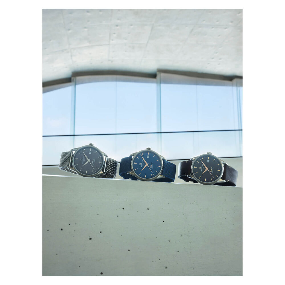 Certina DS-1 Powermatic Black Dial Rose Gold Index Steel Case Bracelet Watch image number 1