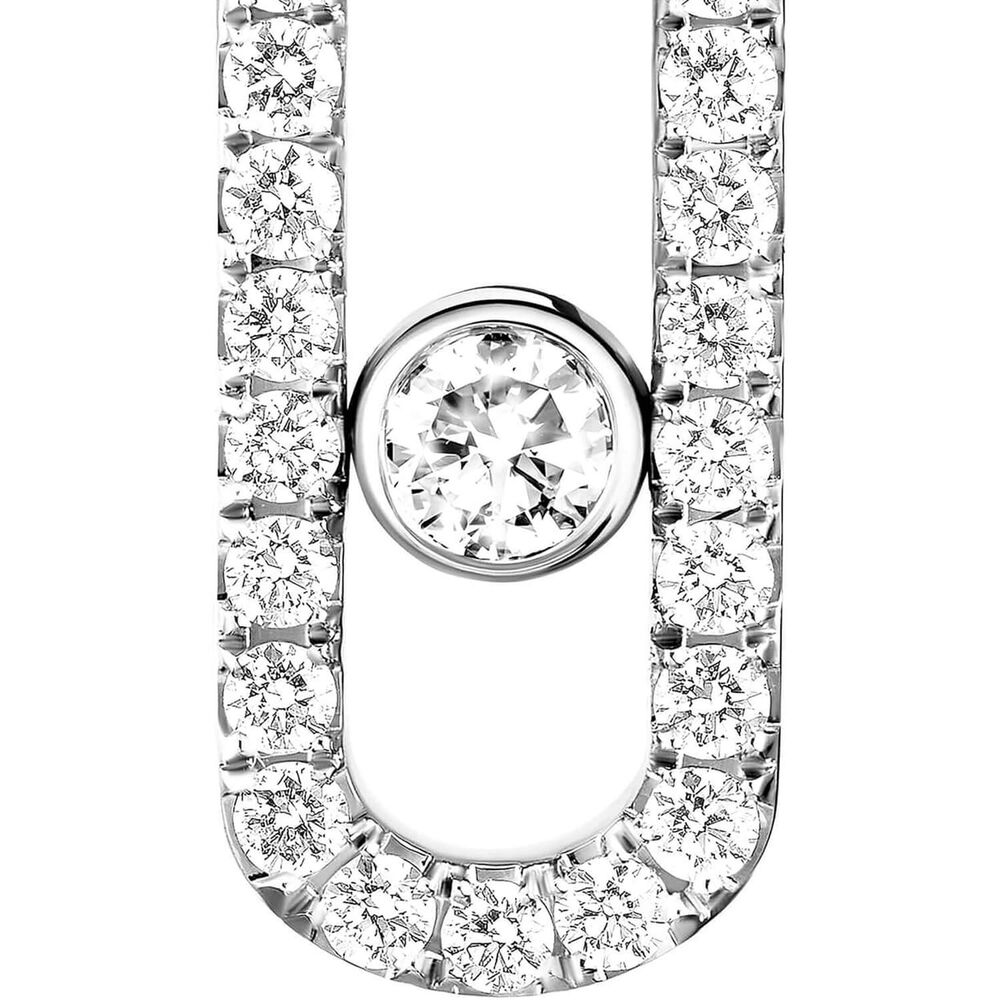 Messika Move Uno 0.66ct Diamond White Gold Stud Earrings image number 3