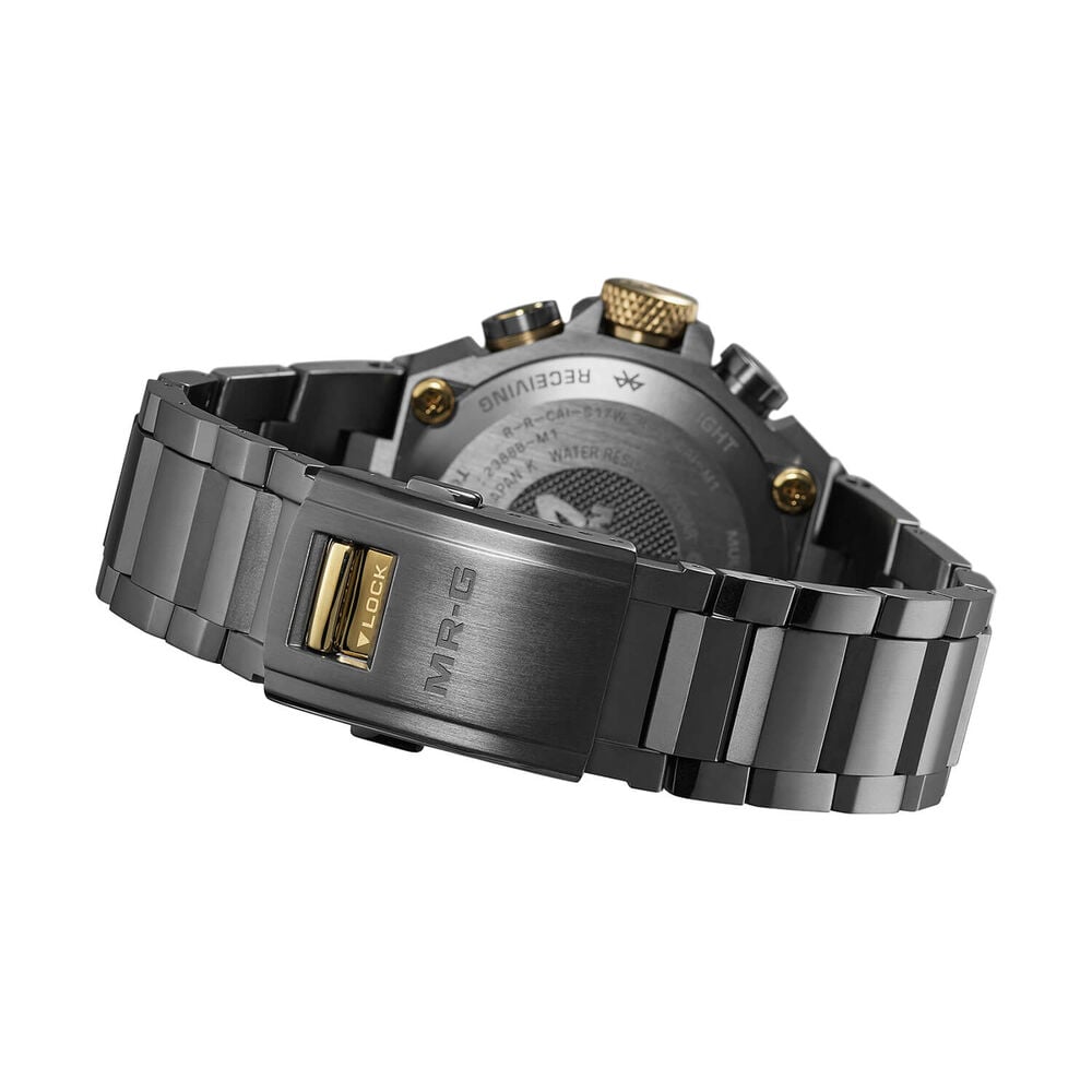 G-SHOCK MR-G 54.7mm Black & Red Dial Titanium Bracelet Watch image number 4