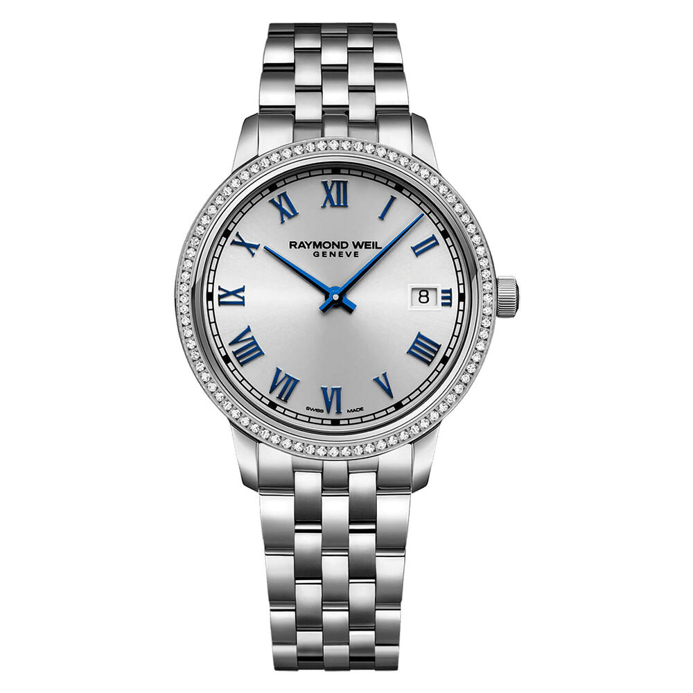 Raymond Weil Toccata 80 Diamonds Quartz 34mm Silver Dial Steel Bracelet Watch image number 0