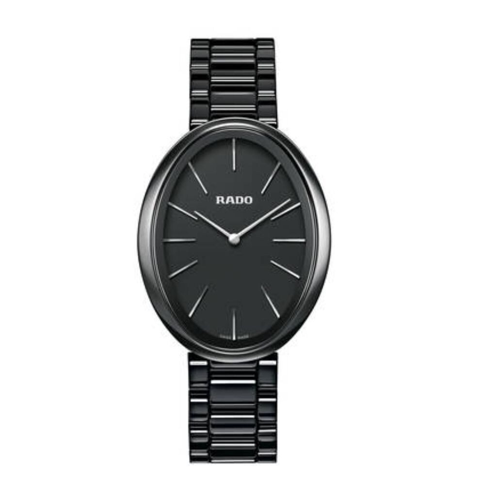Rado Esenza Touch Black Dial All Black Ceramic Case Bracelet Watch image number 0