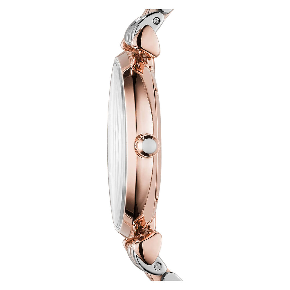 Emporio Armani rose gold-plated two colour bracelet watch image number 1
