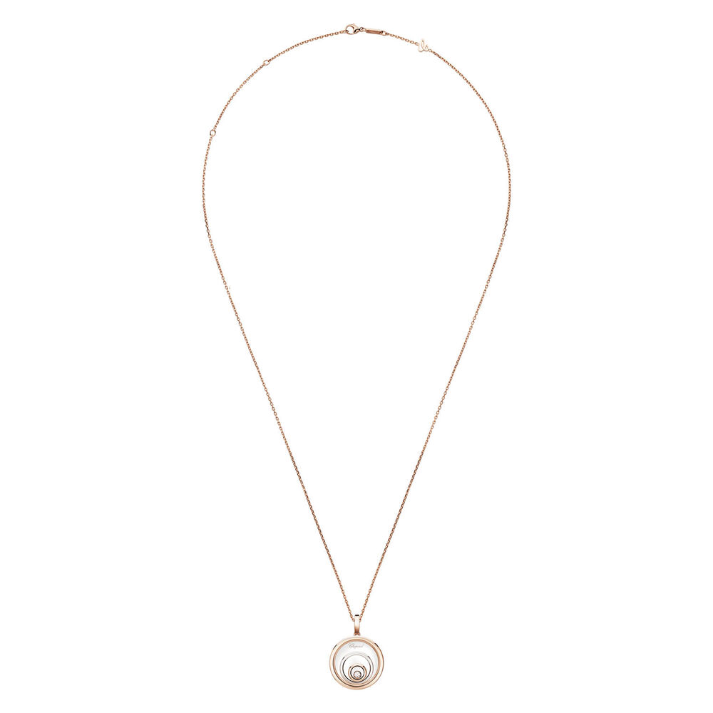 Chopard Happy Spirit 18ct White Rose Gold 0.09ct Diamond Necklace image number 2