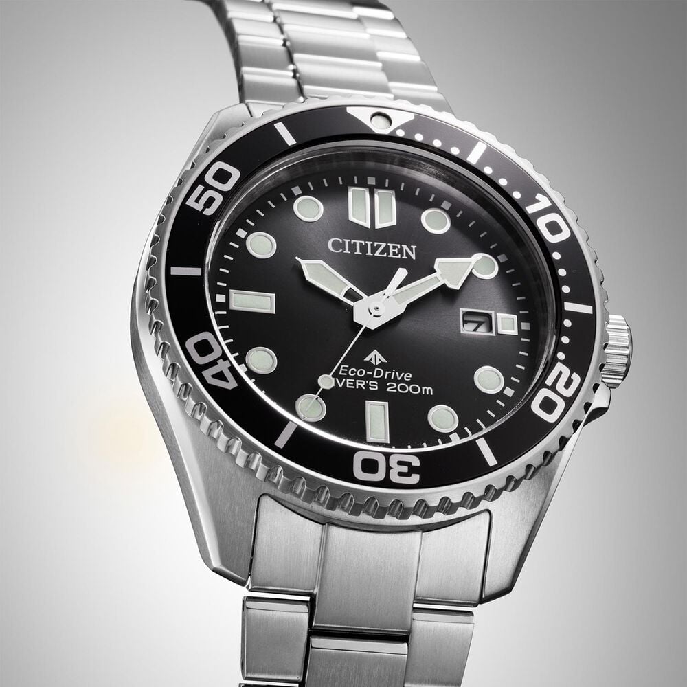 Citizen Promaster Diver 44mm Black Dial Stainless Steel Bracelet Watch image number 4