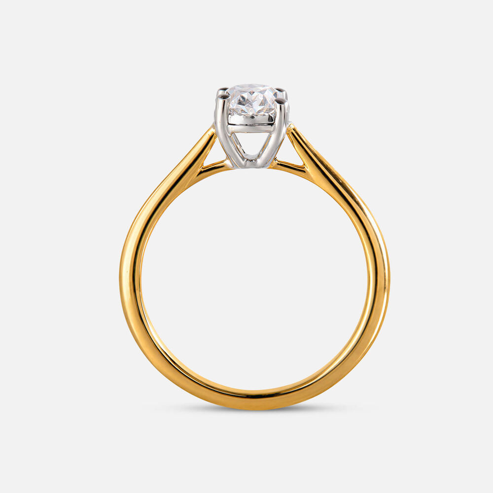 Prism 9ct Yellow Gold 1.00ct Oval Diamond Solitaire Ring