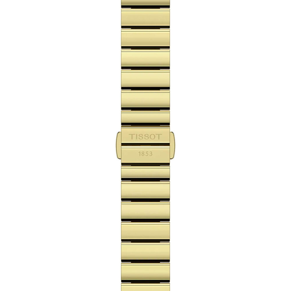 Tissot SRV 21.8x30mm Mother of Pearl Dial Gold Tone Stainless Steel Bracelet Watch