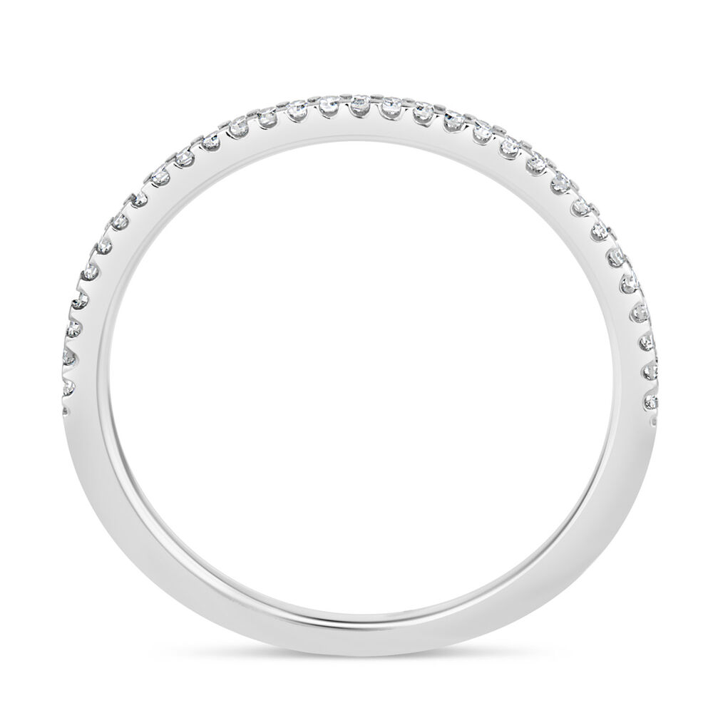9ct White Gold 0.09ct Diamond Eternity Ring image number 2