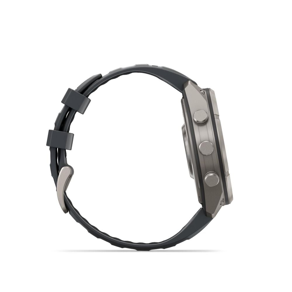 Garmin fenix 9 Pro 47mm Titanium Graphite/Black Silicone Strap Watch
