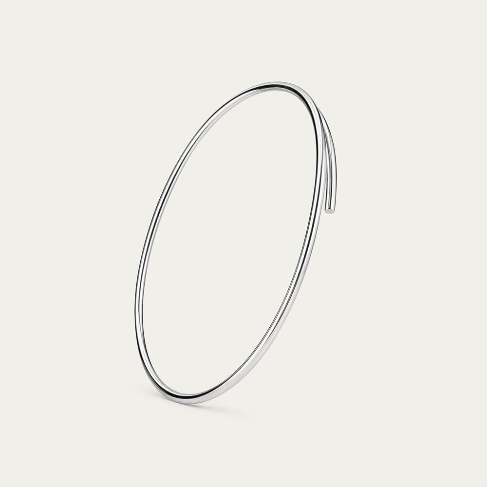 Sterling Silver Polished Two Piece Bangle