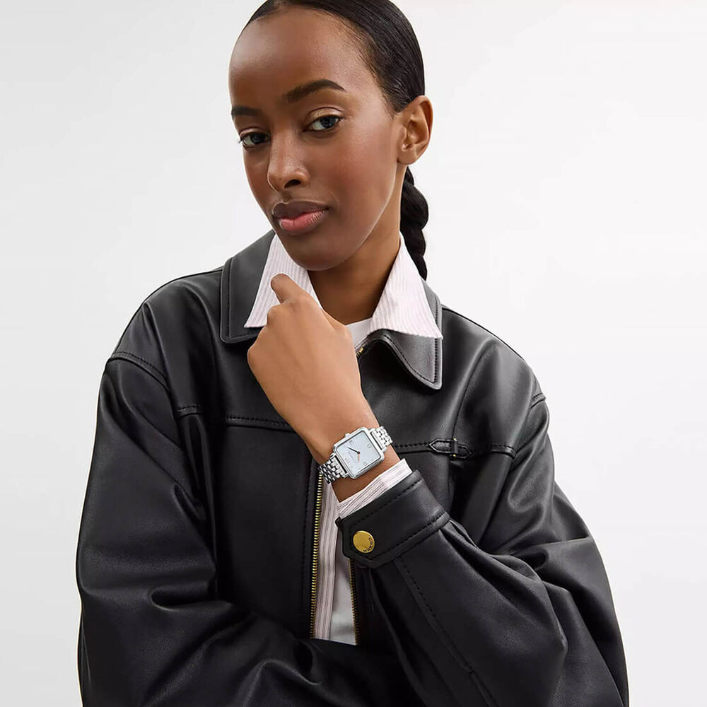 Coach Cass 28mm Light Blue Dial Stainless Steel Bracelet Watch