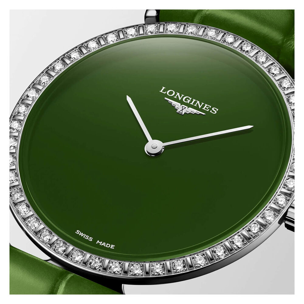 Longines Elegance La Grande Classique 29mm Green Dial & Strap Watch image number 3