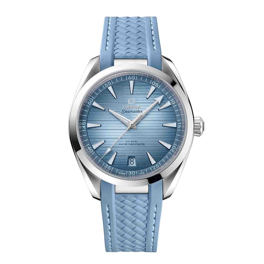 OMEGA Seamaster Aqua Terra 150M 41mm Summer Blue Dial & Rubber Strap Watch image number 0