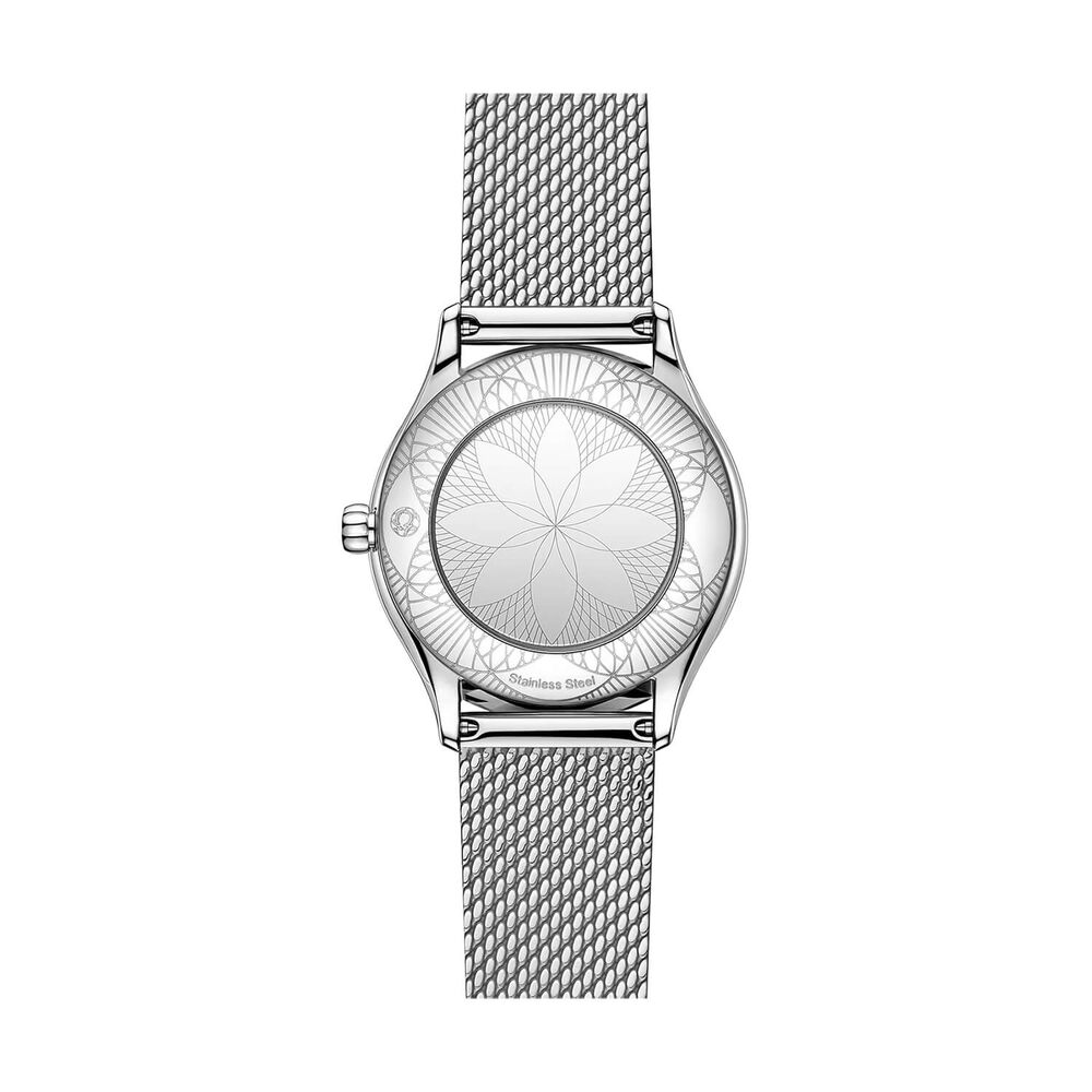 OMEGA De Ville Mini Tresor 26mm White Dial Blue Numerals Diamond Set Steel Bracelet Watch image number 1