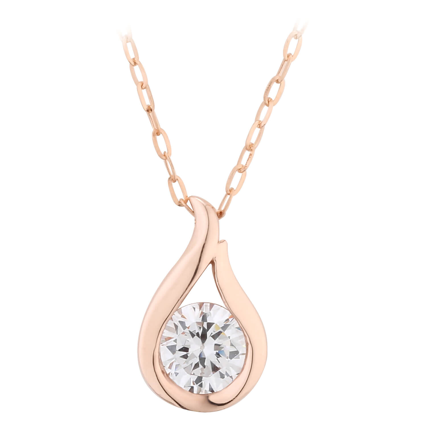 9ct rose gold necklace hot sale