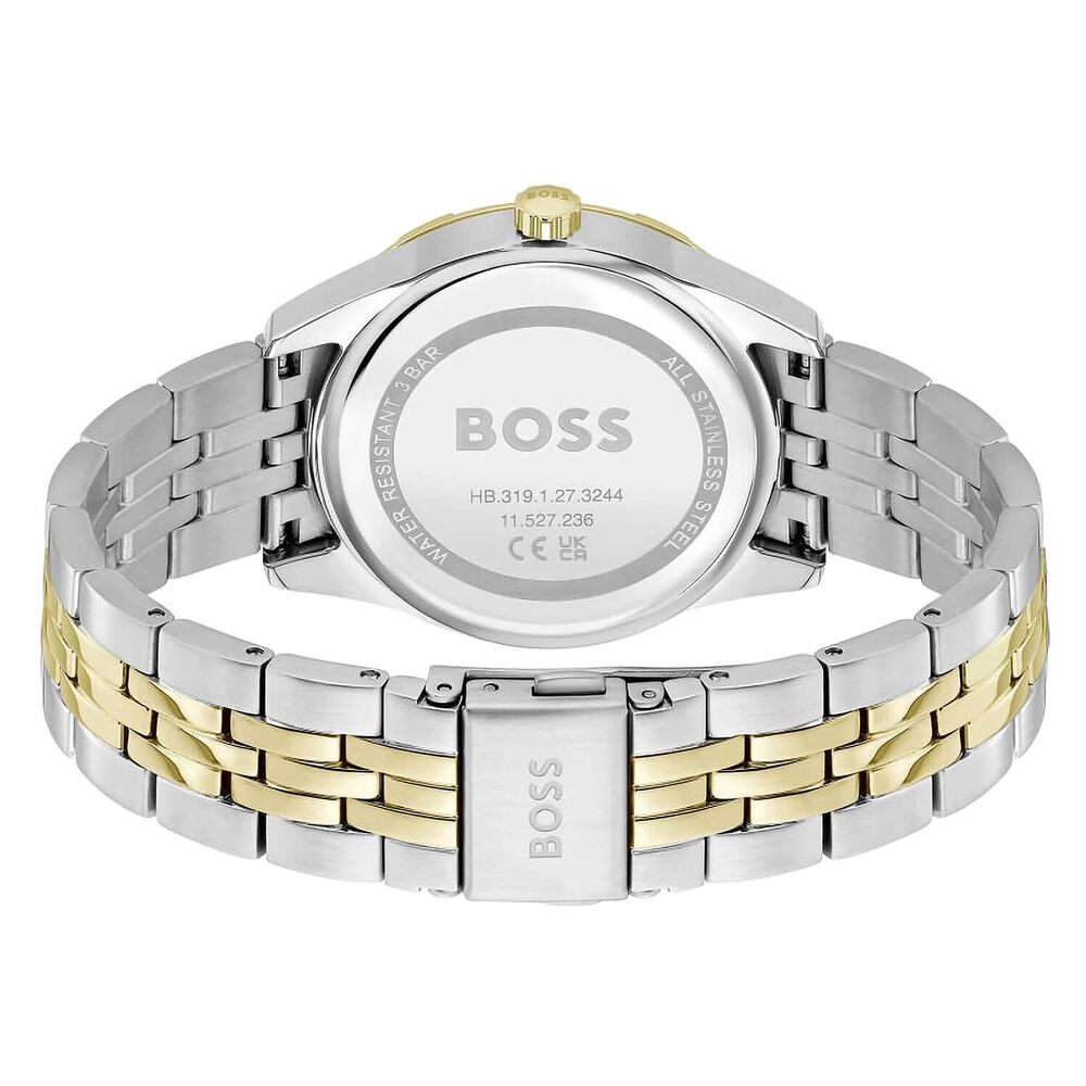 BOSS Rhea 36mm Silver Dial Yellow Gold  & Steel Bracelet Watch