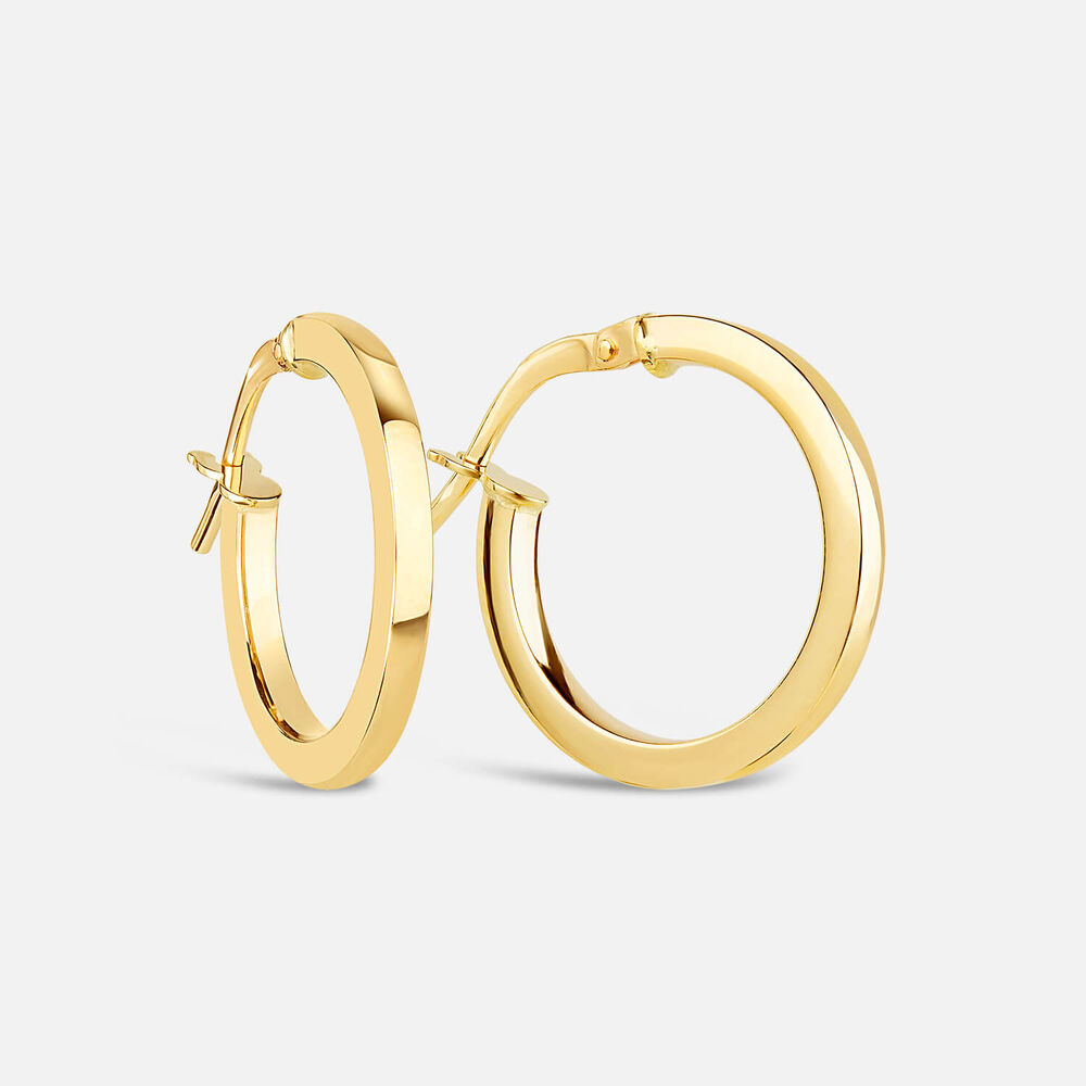 9ct Yellow Gold Round Earrings
