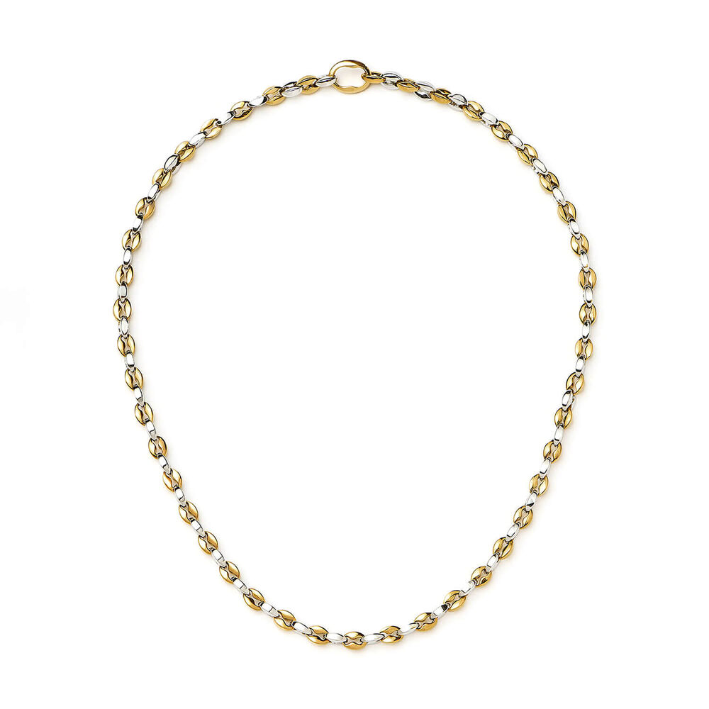 Missoma 18ct Gold & Platinum Plated Steel Mariner Short Chain Necklace