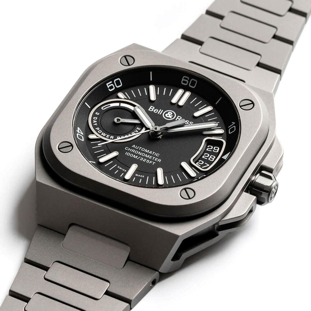 Bell & Ross BR-X5 Black Titanium 41mm Black Dial Titanium Bracelet Watch image number 2