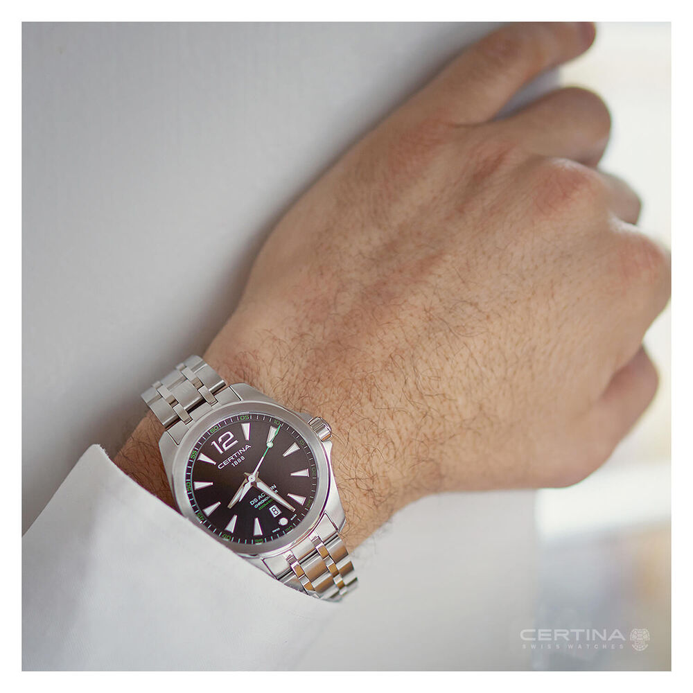 Certina Aqua DS Action Fixed Bezel Chronometer Dial Stainless Steel Watch image number 1