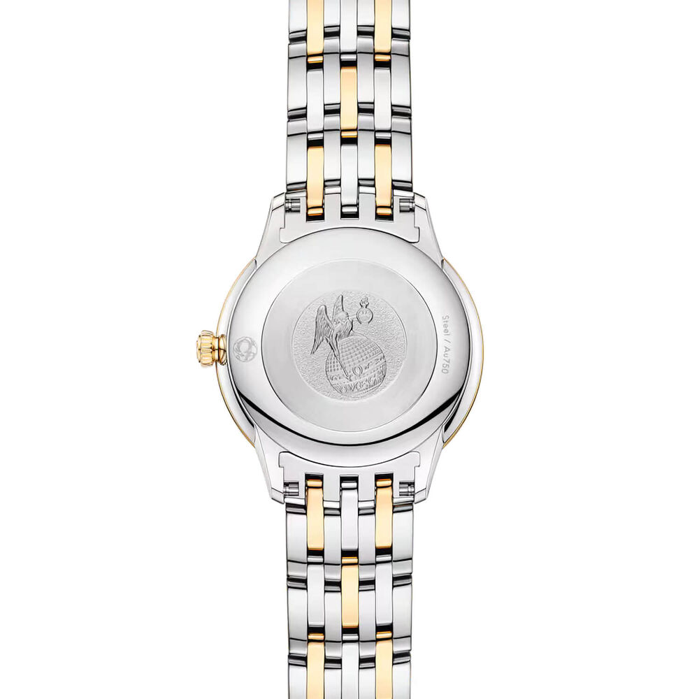 OMEGA De Ville Prestige 27.5mm Mother of Pearl Dial Steel & Gold Bracelet Watch