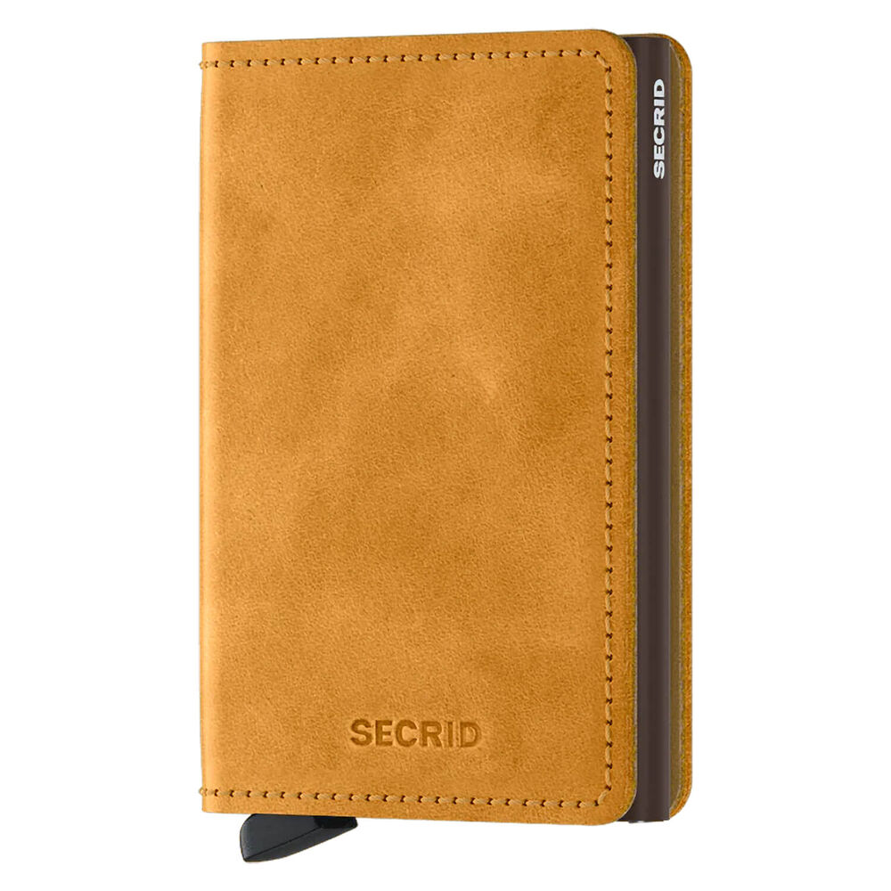 Secrid Vintage Ochre Leather Slimwallet