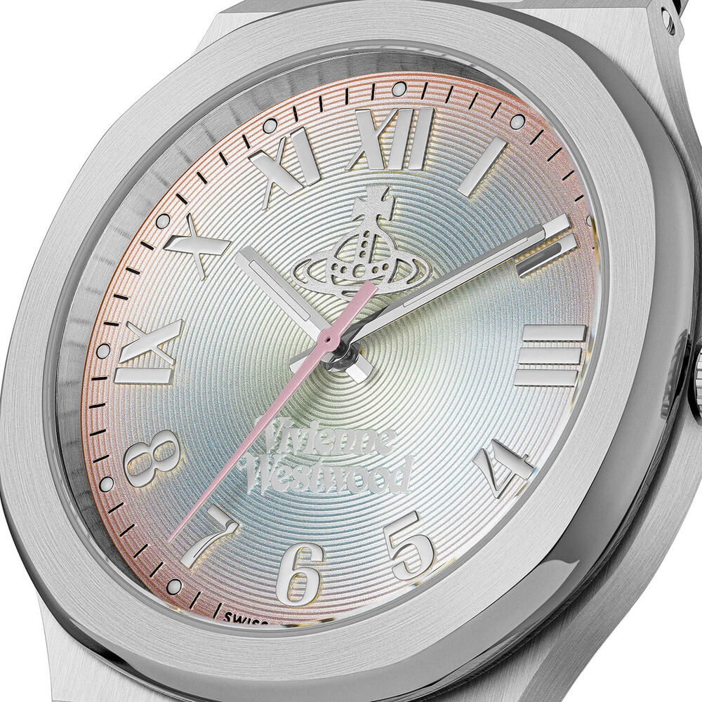Vivienne Westwood Merton 38mm Multi Coloured Dial Steel Bracelet Watch image number 2