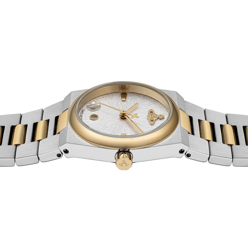 Vivienne Westwood The Hoxton 28mm Silver Dial Two Tone Steel Bracelet Watch image number 3