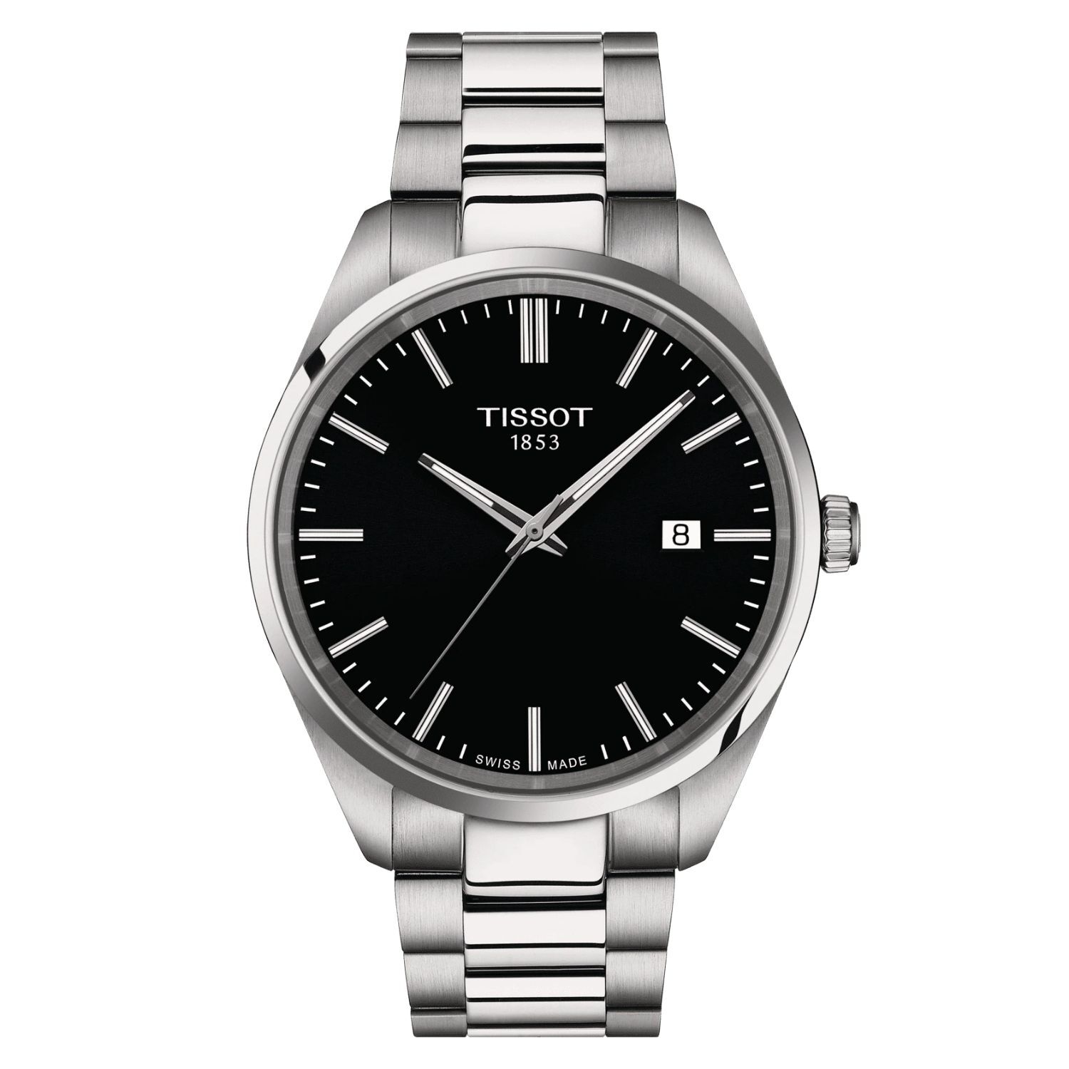 Tissot PR100 40mm Black Dial Steel Case Watch