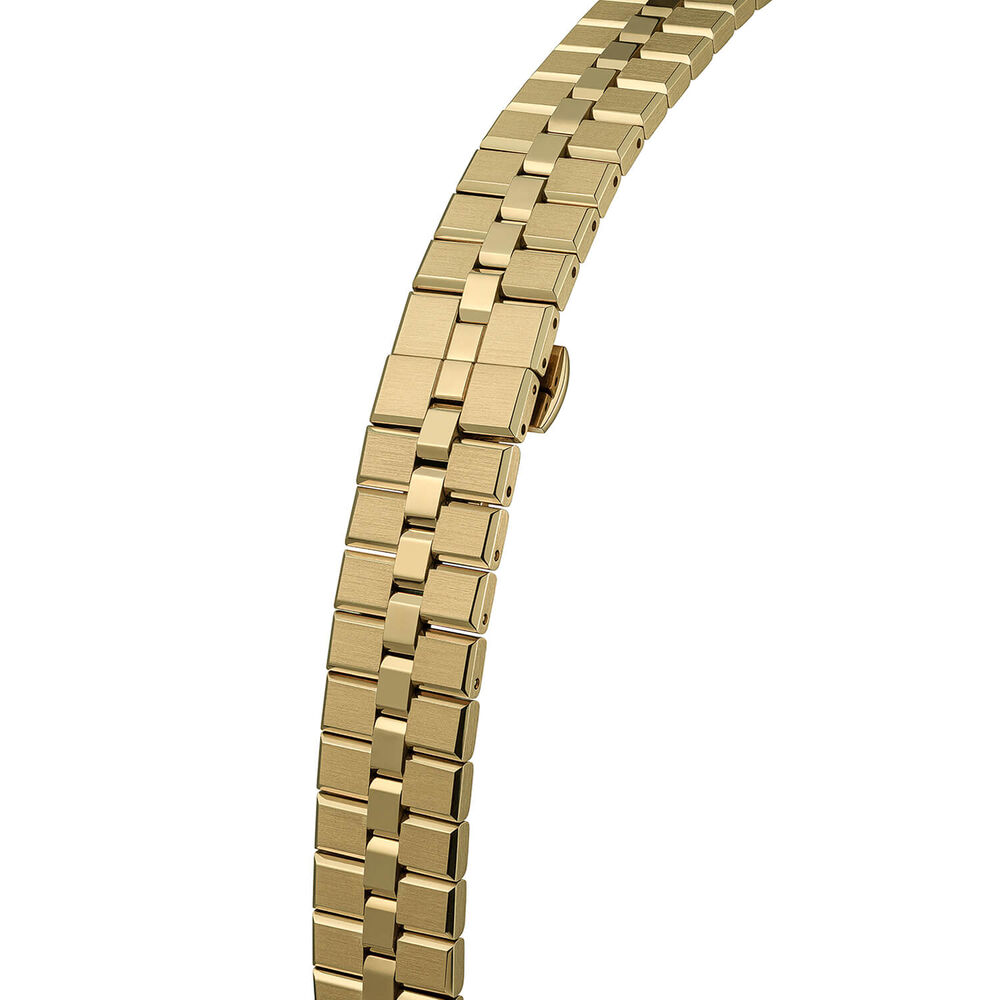 Vivienne Westwood Trellick 30mm Black Dial Gold Tone Steel Bracelet Watch