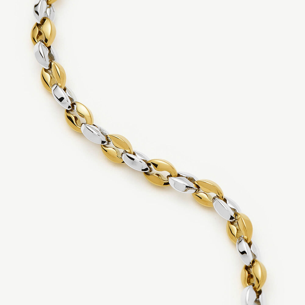 Missoma 18ct Gold & Platinum Plated Steel Mariner Short Chain Necklace