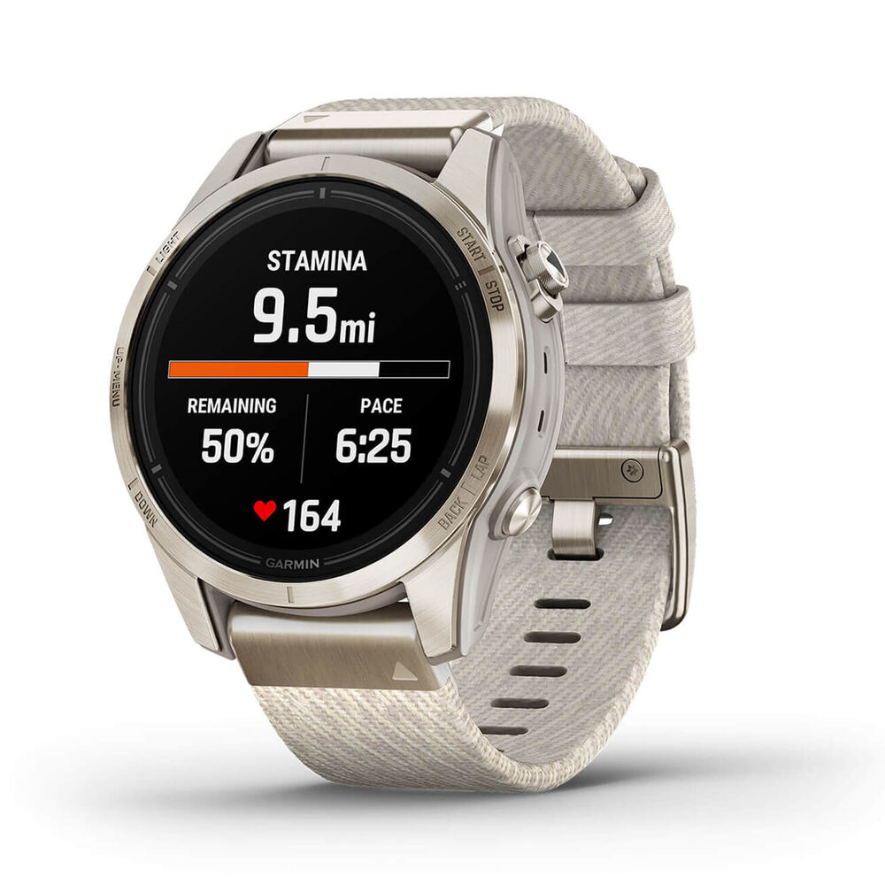 Garmin Epix Pro Gen 2 Sapphire 42mm Gold Nylon Strap Watch