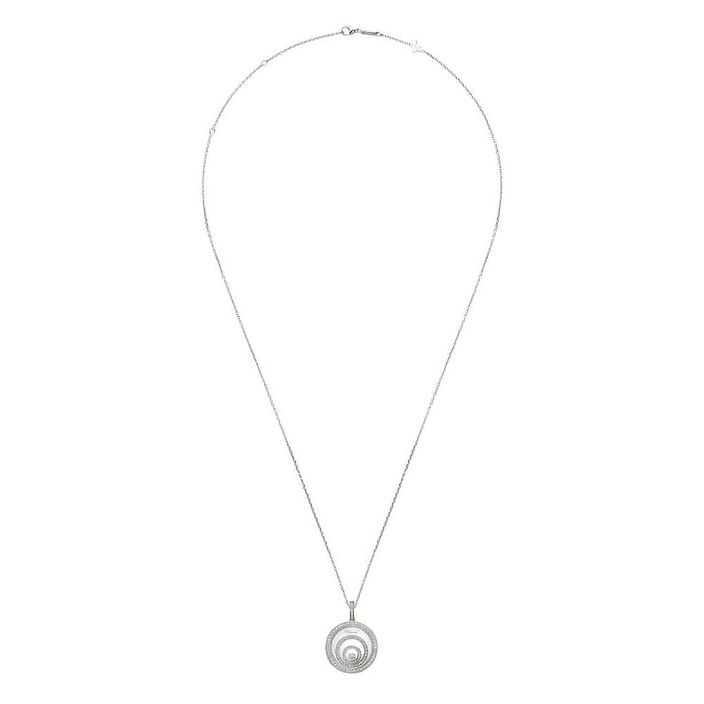 Chopard Jewellery Happy Spirit 18ct White Gold Diamond Circle Pendant image number 2