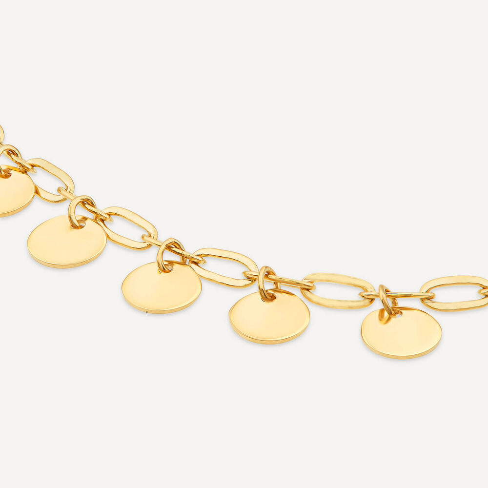 9ct Yellow Gold Polished Mini Discs Bracelet image number 2