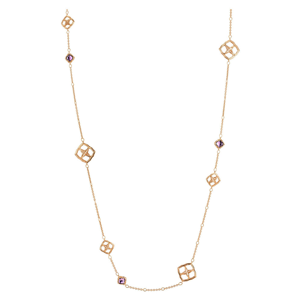 Chopard 18ct Rose Gold Amethyst Impenacle Fancy Necklace