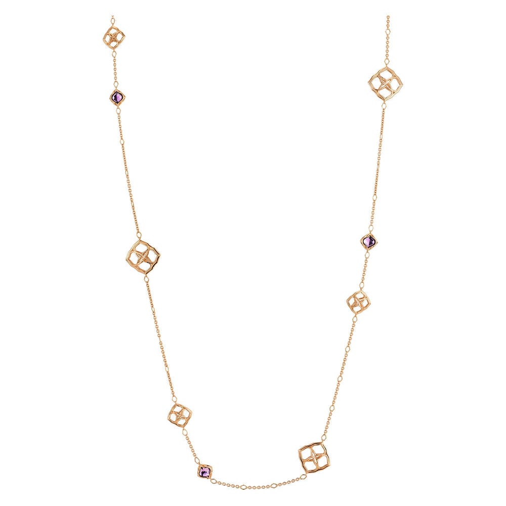 Chopard 18ct Rose Gold Amethyst Impenacle Fancy Necklace image number 1