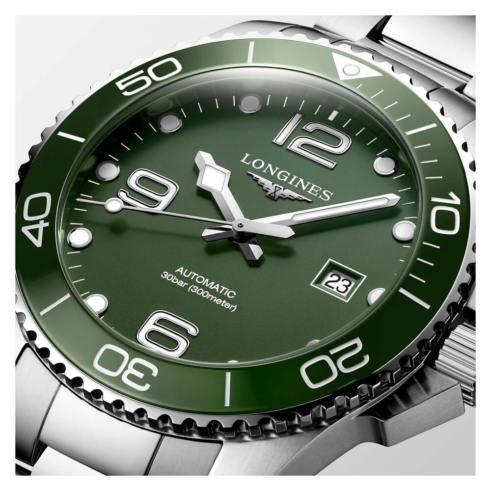 Longines Diving HydroConquest Sports 43mm Khaki Khaki Steel Watch