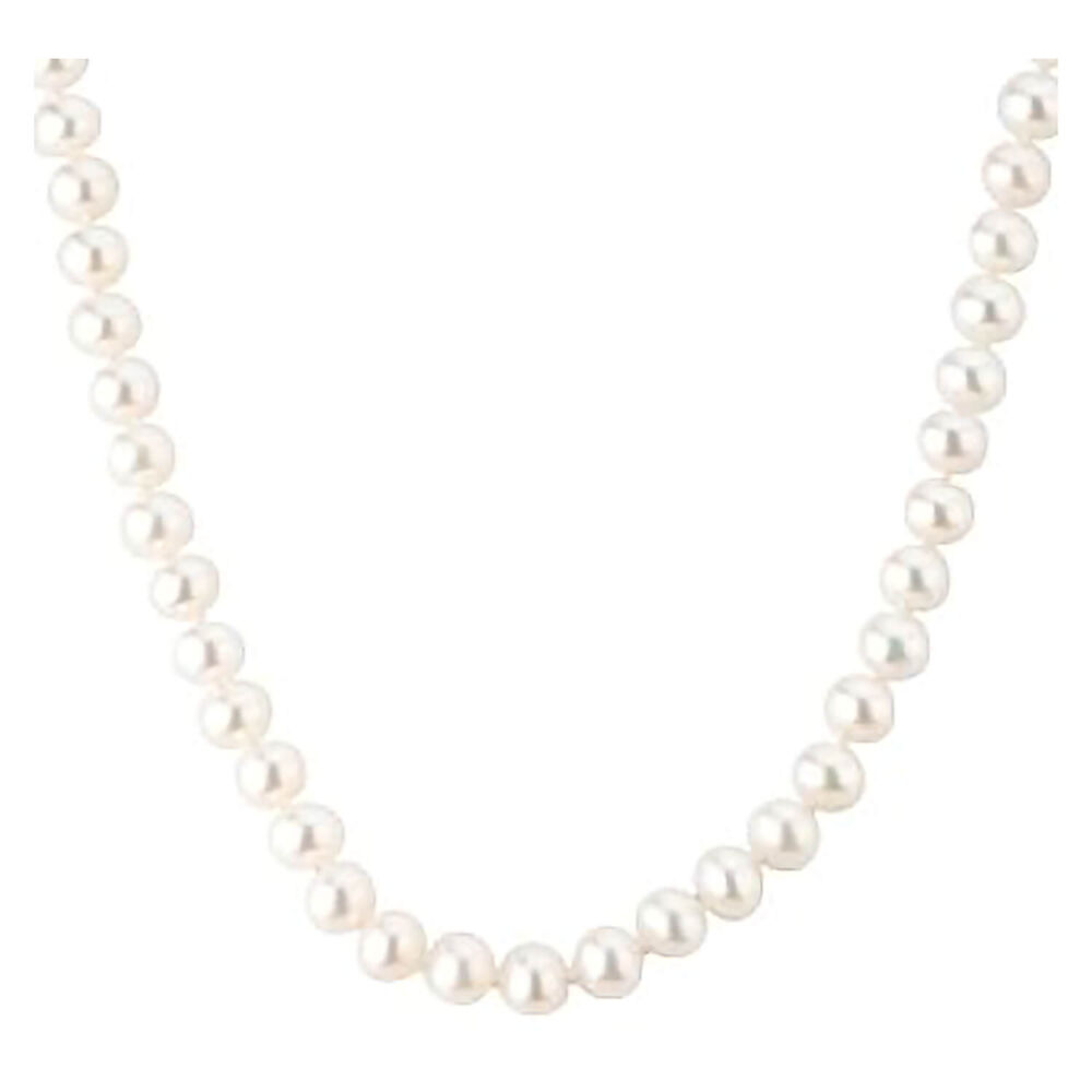 9ct gold 6.5-7mm freshwater cultured pearl necklace