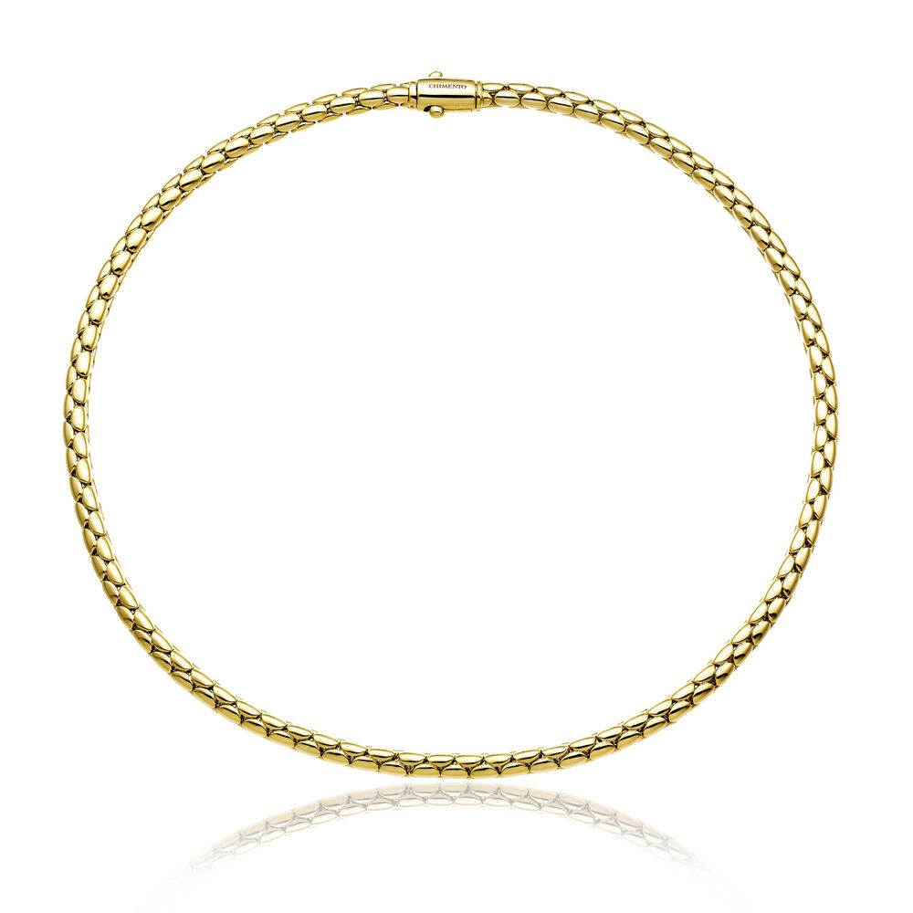 Chimento 18ct Yellow Gold Stretch Spring Necklace