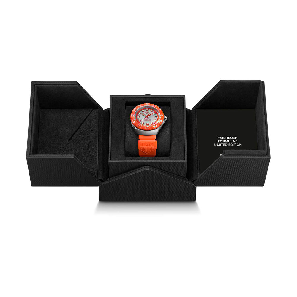 TAG Heuer Formula 1 Solargraph Zandvoort Limited Edition Orange Bezel & Rubber Strap Watch