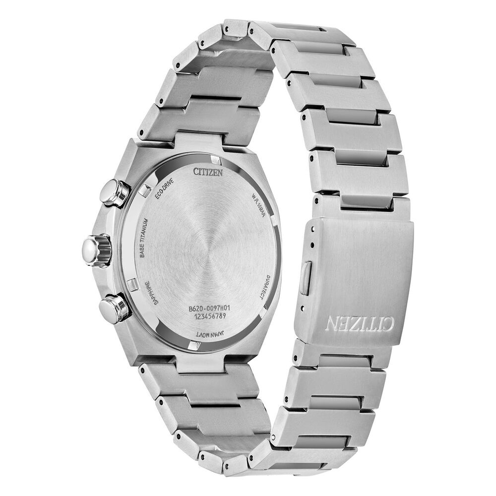 Citizen Zenshin Chrono Super Titanium&trade; 42mm Blue Dial Bracelet Watch image number 2